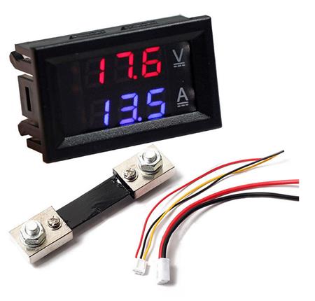 Voltímetro Amperímetro con Display Resistencia Shunt   EM1-3904