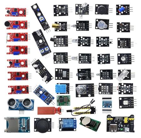 Kit 45 Módulos y Sensores para Arduino Electrónica
