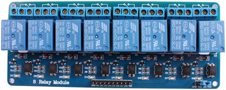 Módulo de 8 reles relays 5V 10A 250V Arduino   EM5103
