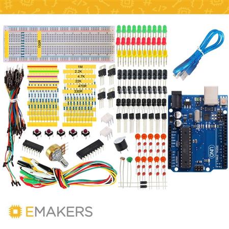 Kit Componentes Electronicos Completo + Placa de desarrollo Uno COMBO5024