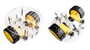 Kit para microcontrolador - Uno R3 Completo + Chasis Robot Circular 2WD COMBO2710