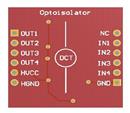 Módulo Aislador Optoacoplador 4 canales TLP281   EM2-0643